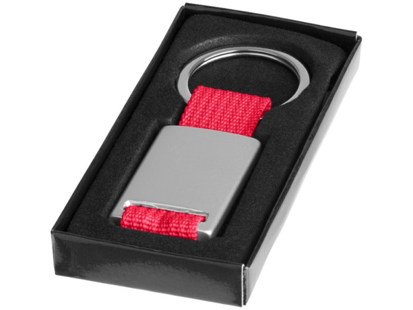 Брелок «Mondo», Цвет серебристый/красный