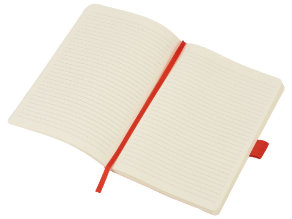 Блокнот А5 в гибкой обложке «Vision 2.0» soft-touch, Размер А5, Цвет красный