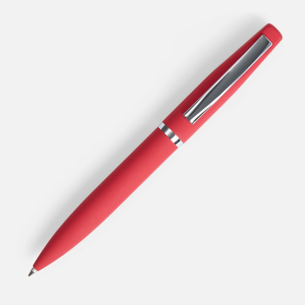 Ручка шариковая Bolt Soft Touch, красная, 13,8х1,3 см