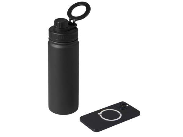 Вакуумная термобутылка с MagSafe-держателем «Insider», 600 мл, Цвет черный
