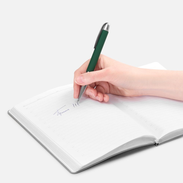Ручка шариковая Arc Soft Touch, зеленая, 13,8х1,2 см
