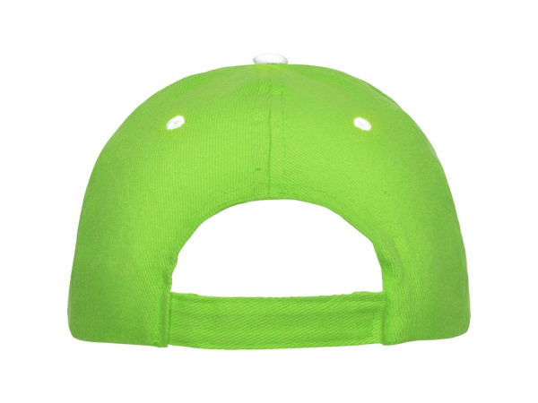 Бейсболка «Panel», Цвет зеленое яблоко/белый