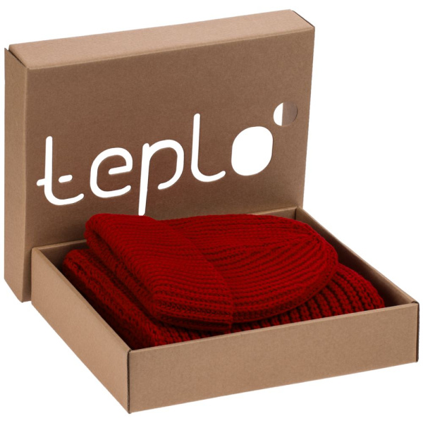 Коробка Teplo, малая, крафт, 29,6х25х6,5 см