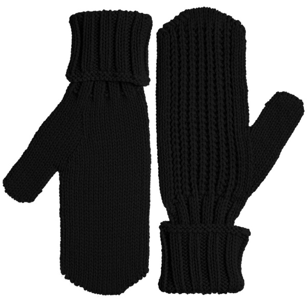 Варежки Nordkyn, черные, S–XL