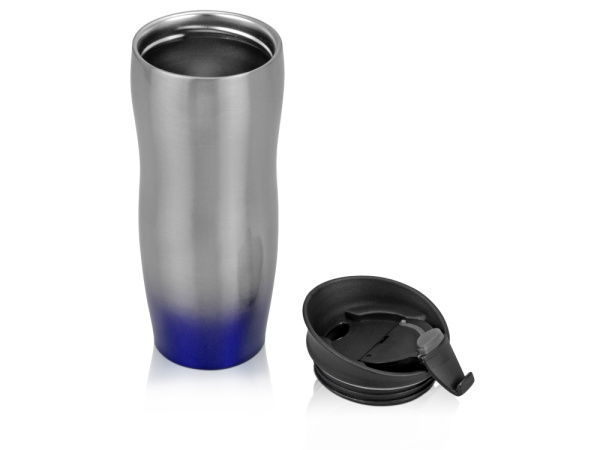 Термокружка «Порт Дю Солей», Цвет серебристый/синий