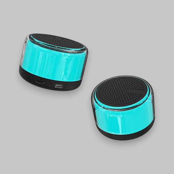 Беспроводная колонка Donny, 5 W, 300 mAh, встроенный микрофон, подсветка, черный / Стильное и многофункциональное устройство для прослушивания музыки