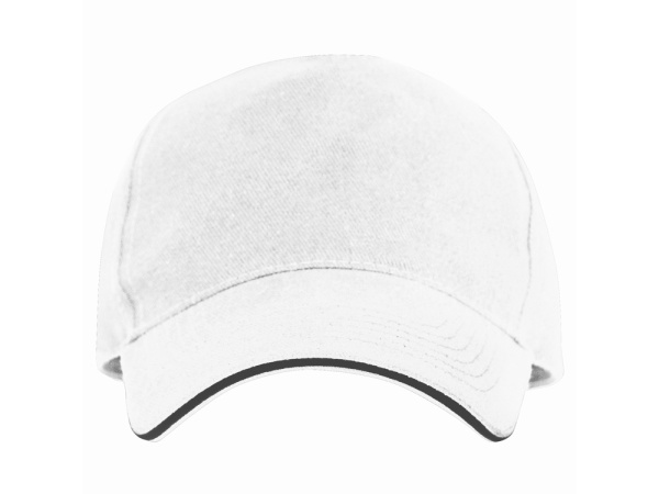 Бейсболка «Eris», Цвет белый/черный