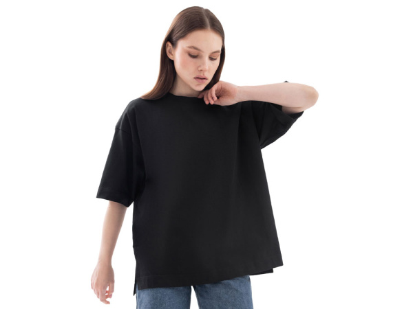 Футболка оверсайз «Beta.01» унисекс, Размер XL-2XL, Цвет черный