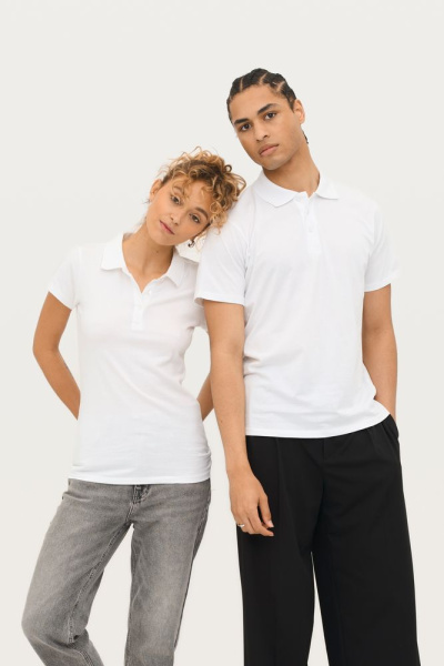 Рубашка поло женская Prescott Women 170, белая, S–XXL
