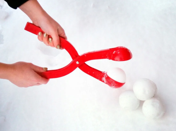 Игрушка для снега "Снежколеп" (снеголеп),  диаметр шара 6 см, дл. 26 см
