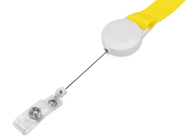 Ланьярд с ретрактором, Цвет желтый