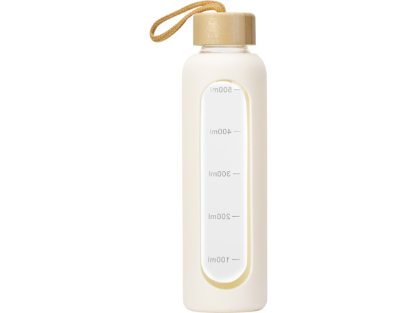 Бутылка из боросиликатного стекла «Hangy», 550 мл, Цвет белый