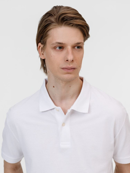 Рубашка поло унисекс Pacific, белая, S–5XL