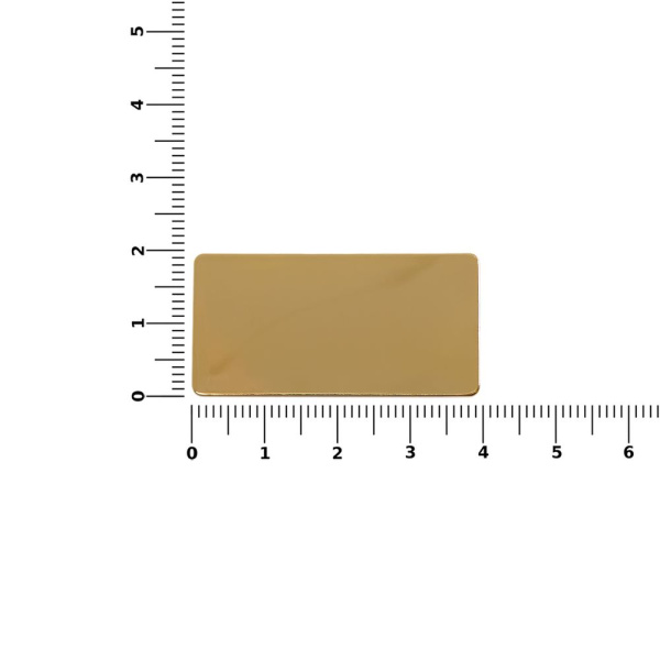 Значок Magnet Matto, золотистый глянцевый, 2x4 см