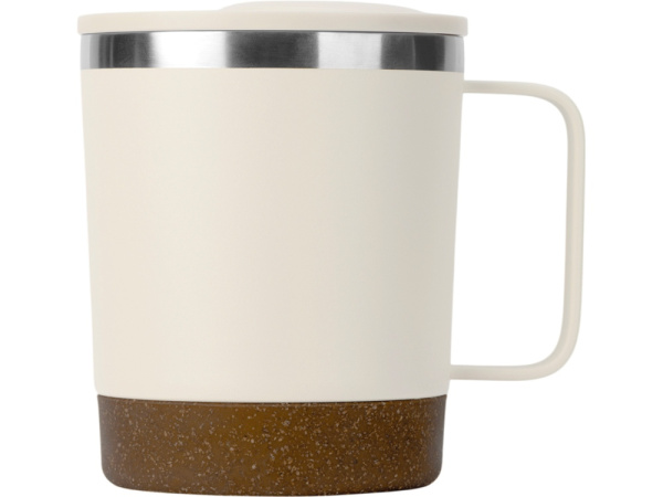 Стальная кружка с двойными стенками и магнитным клапаном «Swipe», Цвет белый