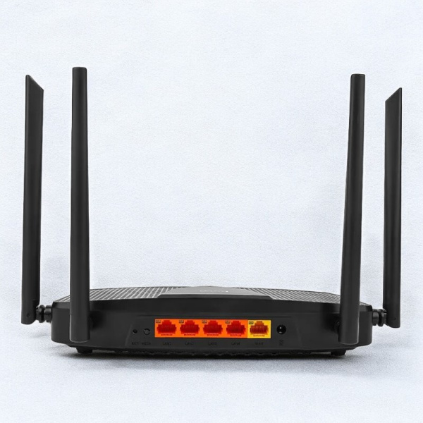 Стационарный Wi-Fi Роутер Hoco DQ03 2х диапозонный / Мощный, многофункциональный и широкодиапазонный