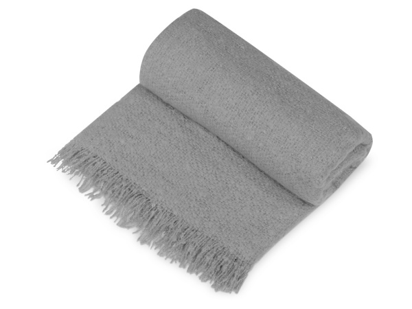 Плед акриловый «Mohair», Цвет серый