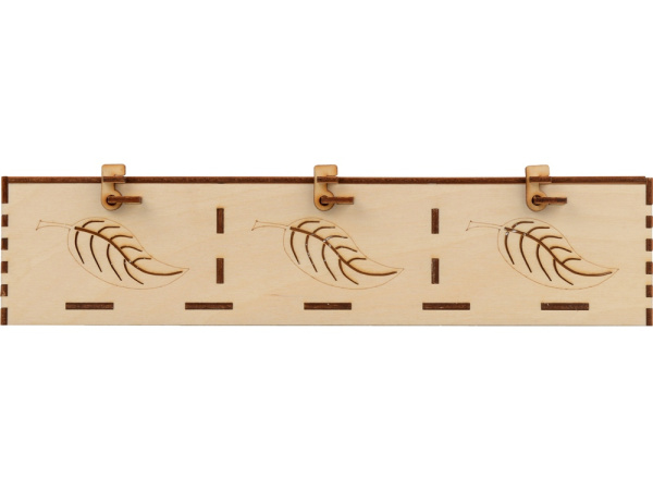 Подарочная коробка «Лист», Цвет натуральный