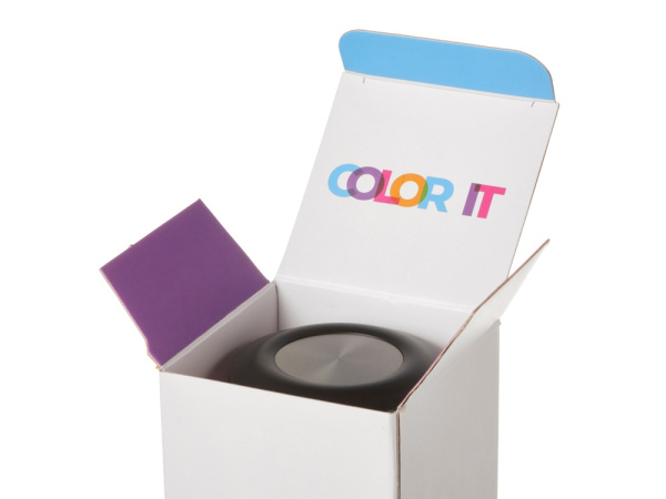 Вакуумный термос «Vacuum Flask C1», soft touch, 420мл, Цвет черный/серебристый