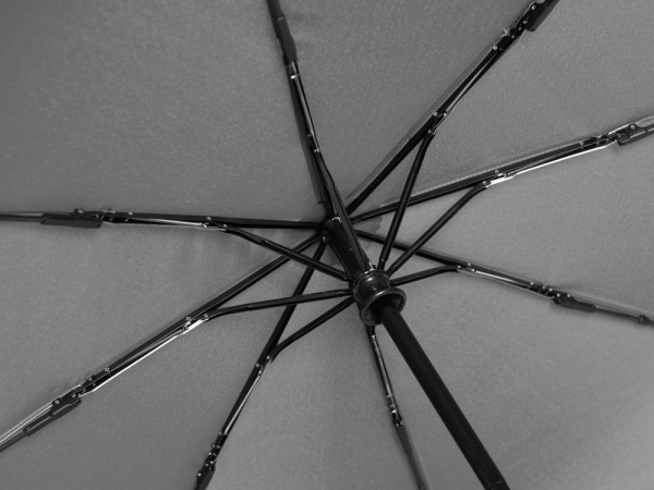 Зонт-автомат Reviver с куполом из переработанного пластика, Цвет светло-серый