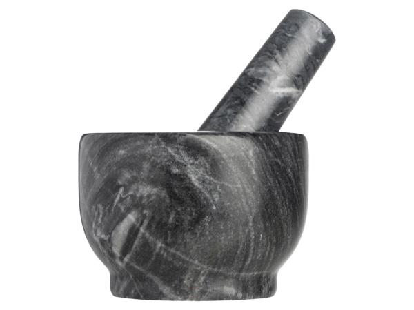 Мраморная ступка с пестиком «Pesto», Цвет серый