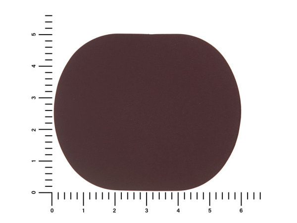 Патч «Овал», soft-touch, Цвет коричневый