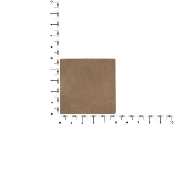 Лейбл Listra Nubuck Touch, L, коричневый, 5х5 см