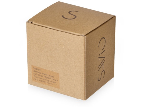 Водяные часы из бамбука «Splash Hour», Цвет натуральный