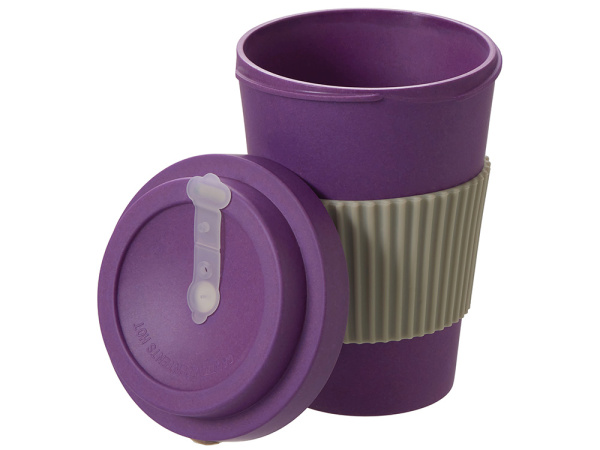 Термокружка из натуральных волокон «Muffin», Цвет фиолетовый
