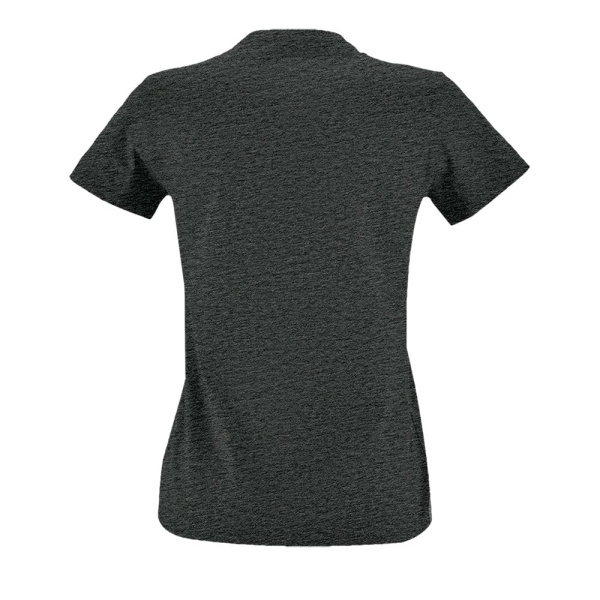 Футболка женская Imperial Fit Women, черный меланж, S–XXL