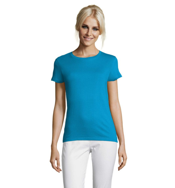 Футболка женская Regent Women, ярко-бирюзовая, S–XXL
