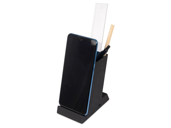 Настольное беспроводное зарядное устройство «Glow Box», Цвет черный