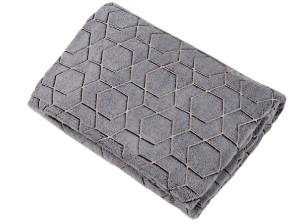 Светящийся в темноте плед «Lattice», Цвет черный