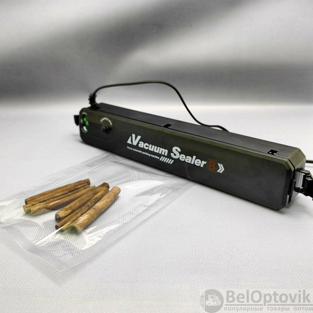 Вакуумный упаковщик продуктов Vacuum Sealer B, 70W (2 режима работы +10  пакетов в подарок) (арт: TDA-4352) от 441 ₽ рублей оптом в Москве