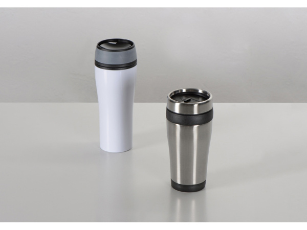 Термокружка «Elwood», 400 мл, Цвет серебристый/черный