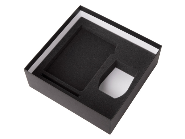 Подарочный набор "COLOR IT" c блокнотом, ручкой и термокружкой, Размер магнитная обложка, Цвет оранжевый