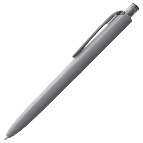 Ручка шариковая Prodir DS8 PRR-T Soft Touch, серая, 14х1,1 см