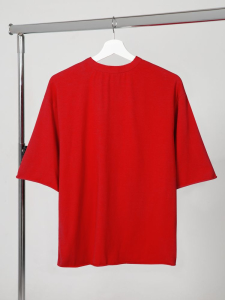 Футболка оверсайз Vozduh 2.0, красная, XS–XXL