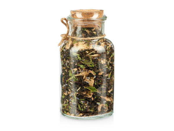 Подарочный набор с пледом, термокружкой и чаем, Цвет бордовый