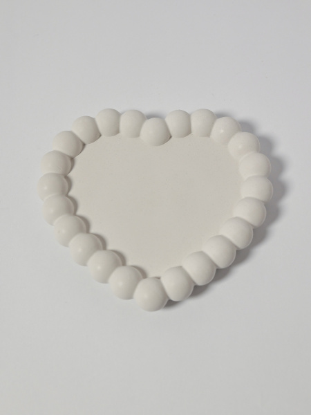 Сердце - Подставка для мелочей и украшений из гипса декоративная, арт. g003012