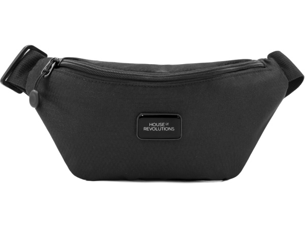 Универсальная водостойкая сумка на пояс «Bumble» из переработанного пластика, Цвет черный