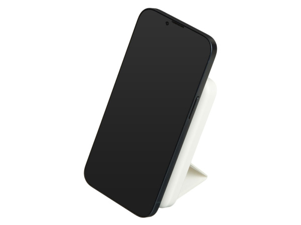 Магнитный внешний беспроводной аккумулятор «GenerIQ»,QC/PD, 10000 мАч, Цвет белый