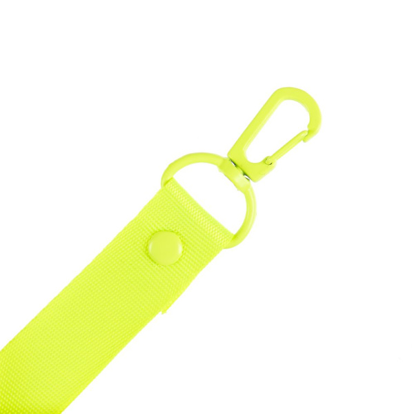 Застежка-карабин Snap Hook, M, желтый неон, 2,5х4 см
