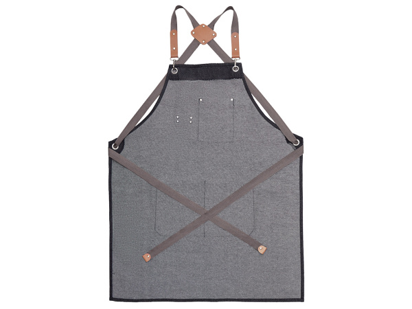 Джинсовый фартук с карманами «Fry», Цвет черный