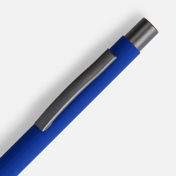 Ручка шариковая Atento Soft Touch, ярко-синяя, 13,5х0,9 см