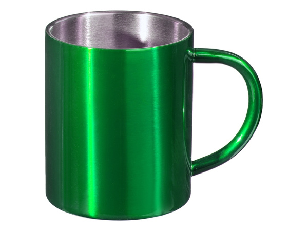 Стальная кружка с двойными стенками «Altai», Цвет зеленый