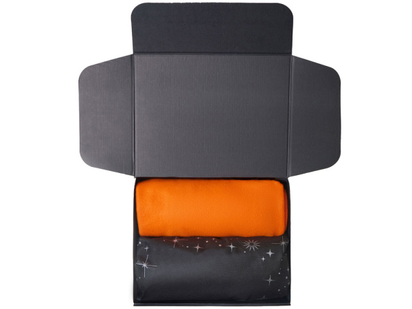 Подарочный набор «Re:Home» с пледом, свечой и диффузором, Цвет оранжевый