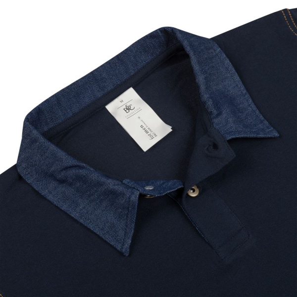 Рубашка поло мужская DNM Forward темно-синяя, S–XXL