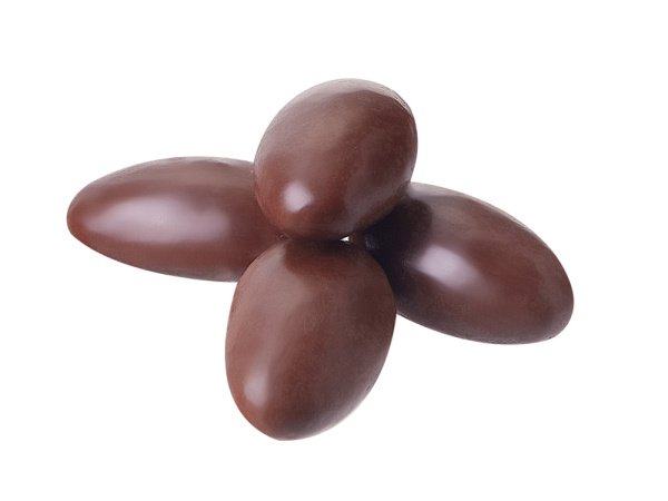 Миндаль в молочной шоколадной глазури «Glazura», 140 гр, Цвет коричневый