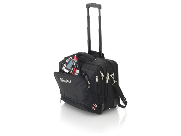 Чемодан на колесиках, Цвет черный